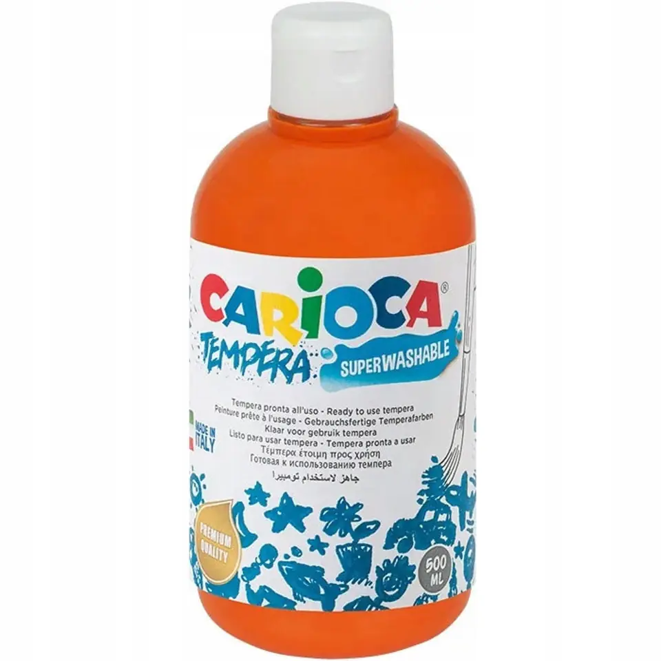 Farba TEMPERA pomarańczowa CARIOCA 500ml 170-2361