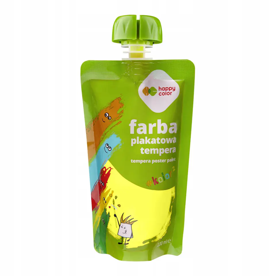 Farba plakatowa tempera żółta 100ml HA 3310 0100-1 HAPPY COLOR