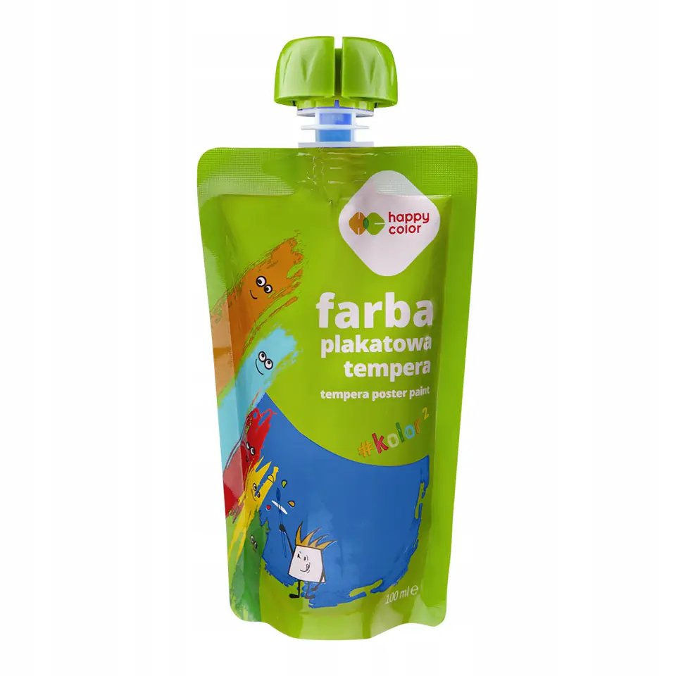 Farba plakatowa tempera niebieska 100ml HA 3310 0100-3 HAPPY COLOR