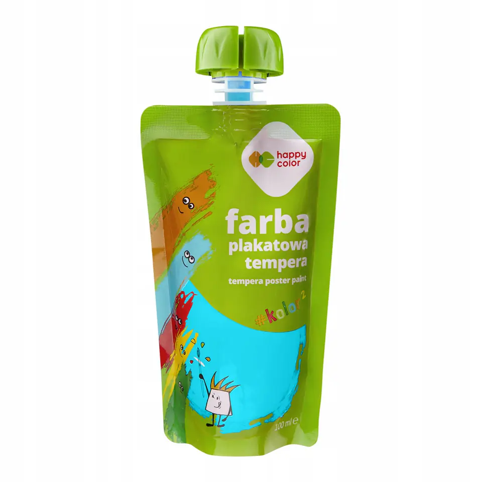 Farba plakatowa tempera turkusowa 100ml HA 3310 0100-39 HAPPY COLOR