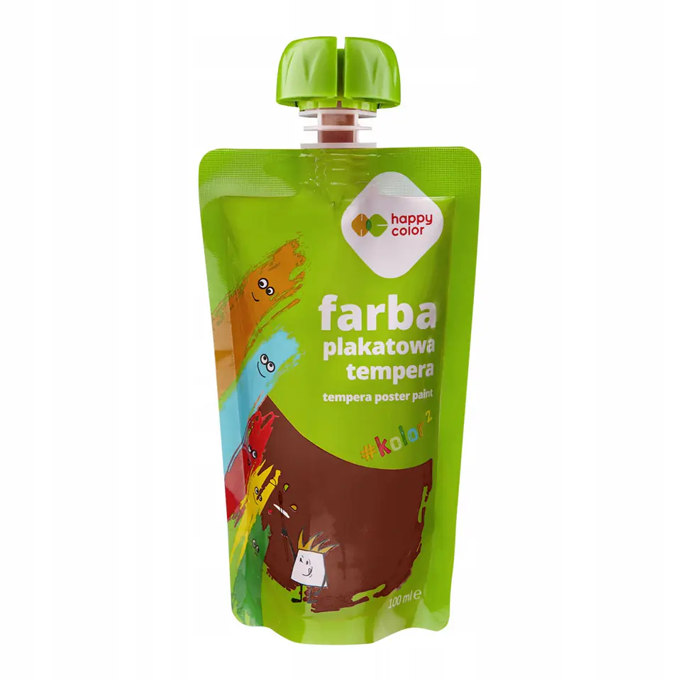 Farba plakatowa tempera brązowa 100ml HA 3310 0100-7 HAPPY COLOR