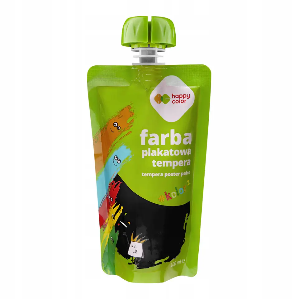 Farba plakatowa tempera czarna 100ml HA 3310 0100-9 HAPPY COLOR