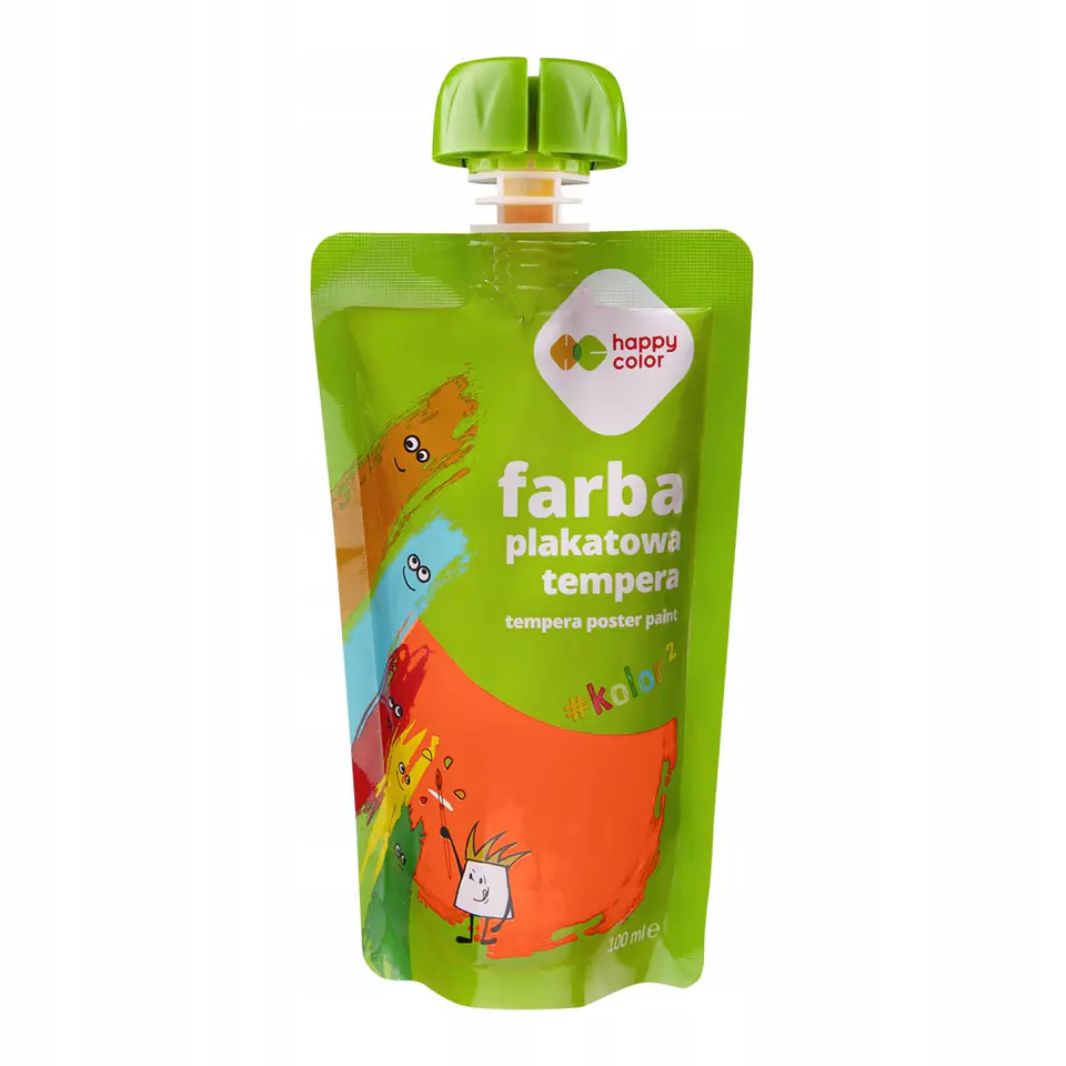 Farba plakatowa tempera pomarańczowa 100ml HA 3310 0100-4 HAPPY COLOR