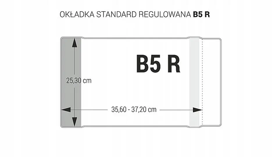 Okładka standard B5-253 regulowana (25szt.) OZK-45 BIURFOL