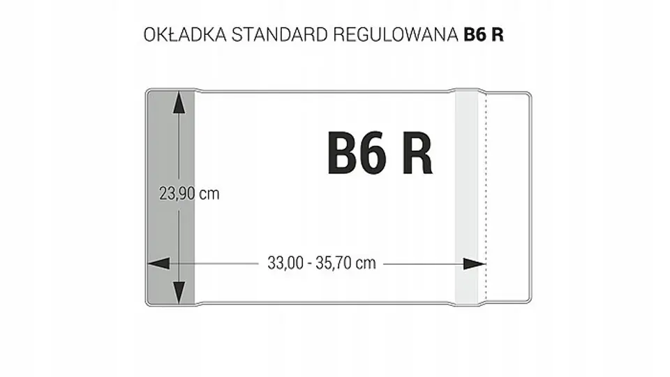 Okładka standard B6 -239 regulowana (25szt.) OZK-42 BIURFOL