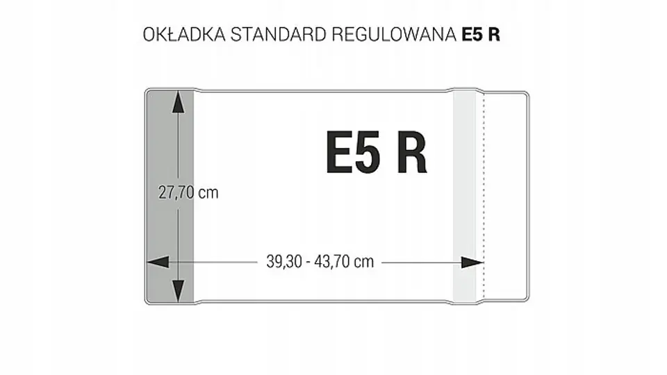 Okładki regulowane na książki i zeszyty E5 kolorowe 25 sztuk 27,7x39,3-43,7cm OZK-48 BIURFOL