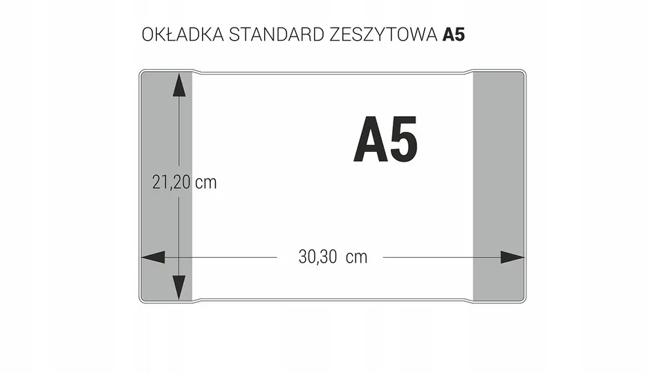 Okładki na zeszyty szkolne A5 kolorowe 50 sztuk 21,2x30,3cm OZK-01 BIURFOL