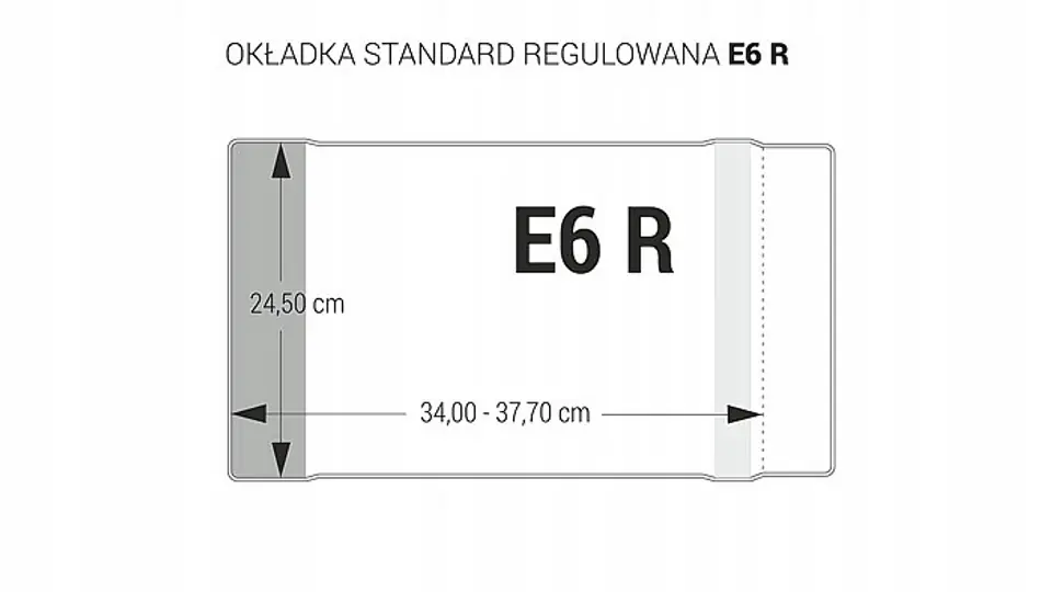 Okładki regulowane na książki i zeszyty E6 kolorowe 25 sztuk 24,5x34-37,7cm OZK-47 BIURFOL
