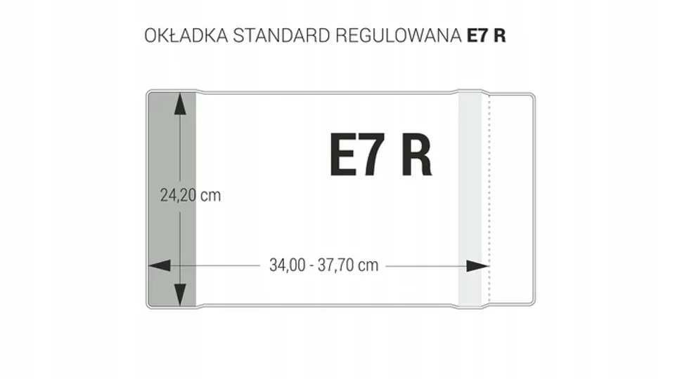 Okładka standard E7-242 regulowana (25szt.) OZK-43 BIURFOL
