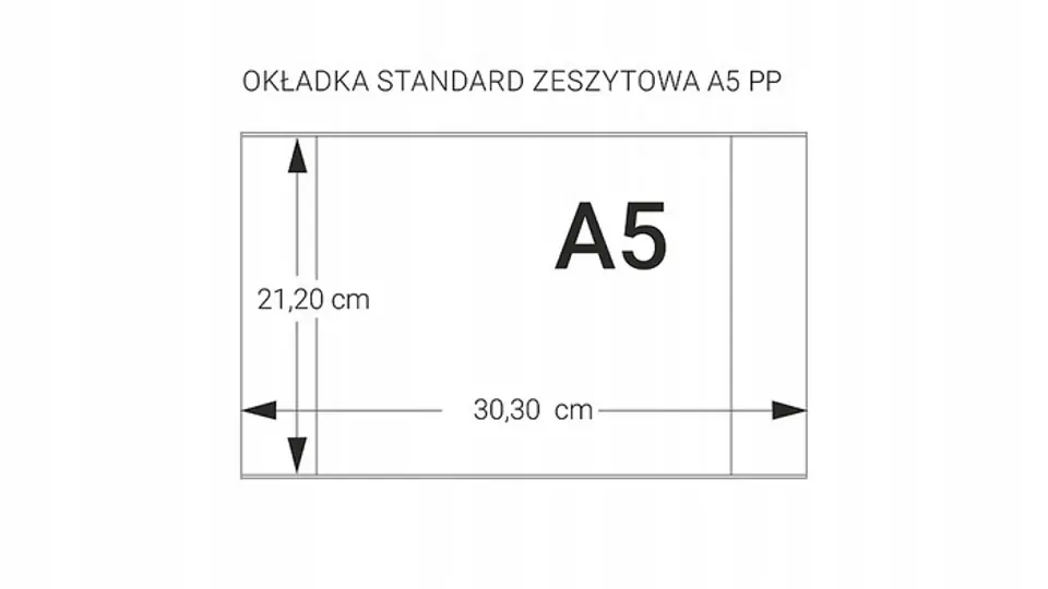 Okładka zeszytowa A5 przezroczyste zakładki PE (10 szt.) OPP10-01 BIURFOL