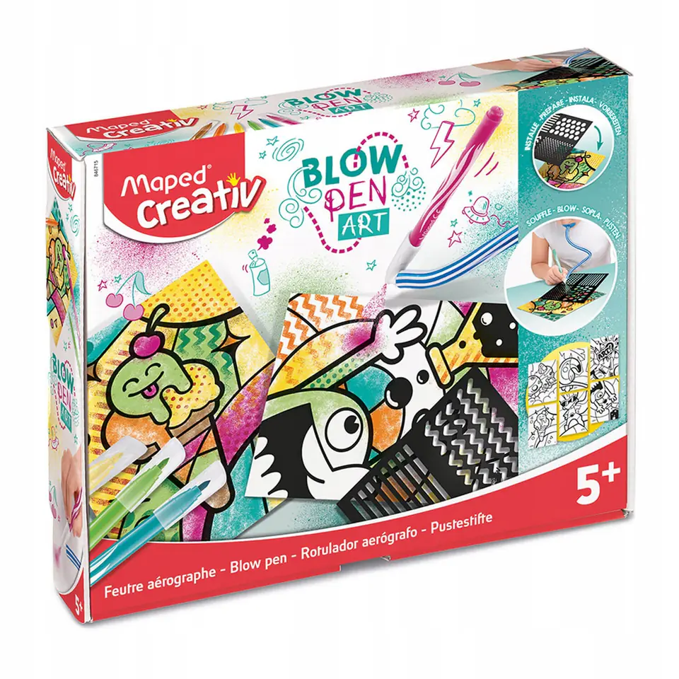 Zestaw flamastry dmuchane Blowpen POP`ART 846715 CREATIV MAPED