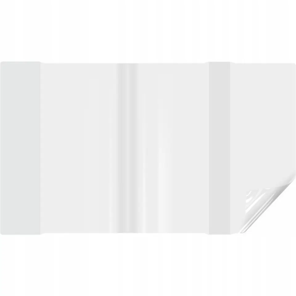 Okładki regulowane na książki i zeszyty E4 bezbarwne 25 sztuk 29,2x40,8-44cm OZB-57 BIURFOL