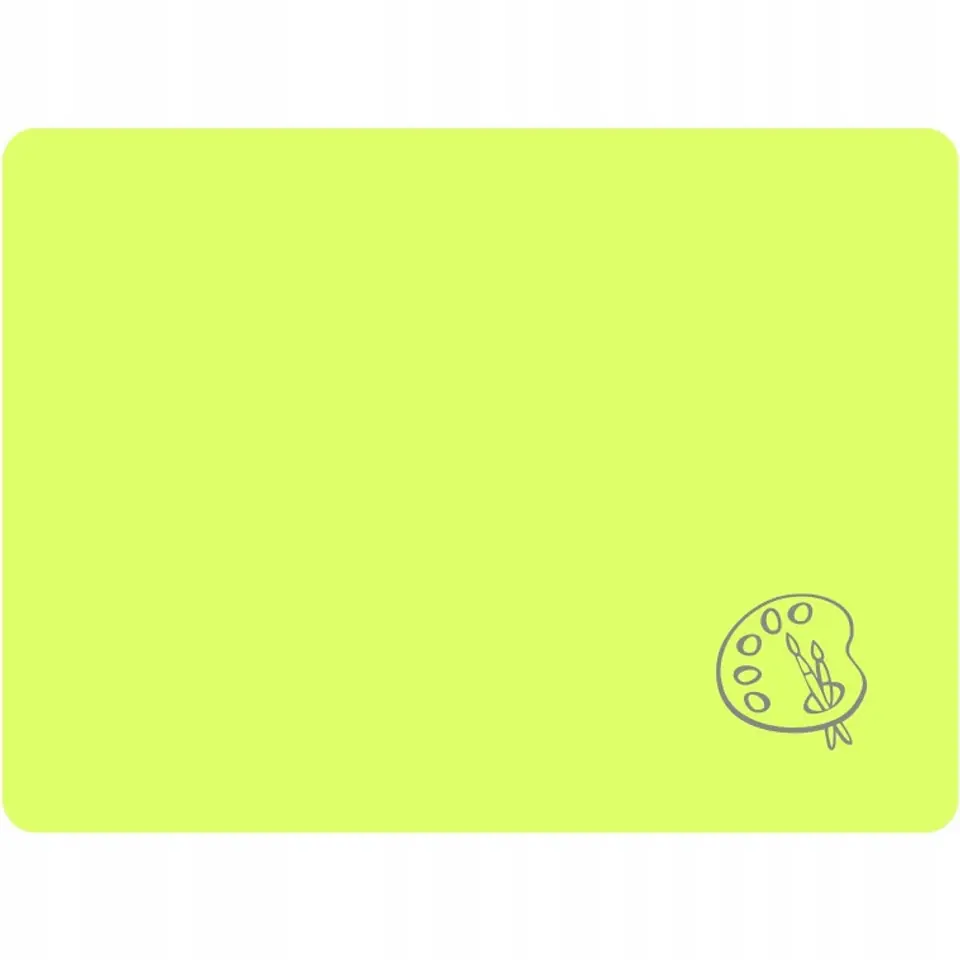 Podkładka na biurko do prac plastycznych 28x38cm A4 neonowy żółty PS-NEON-A4-02 BIURFOL