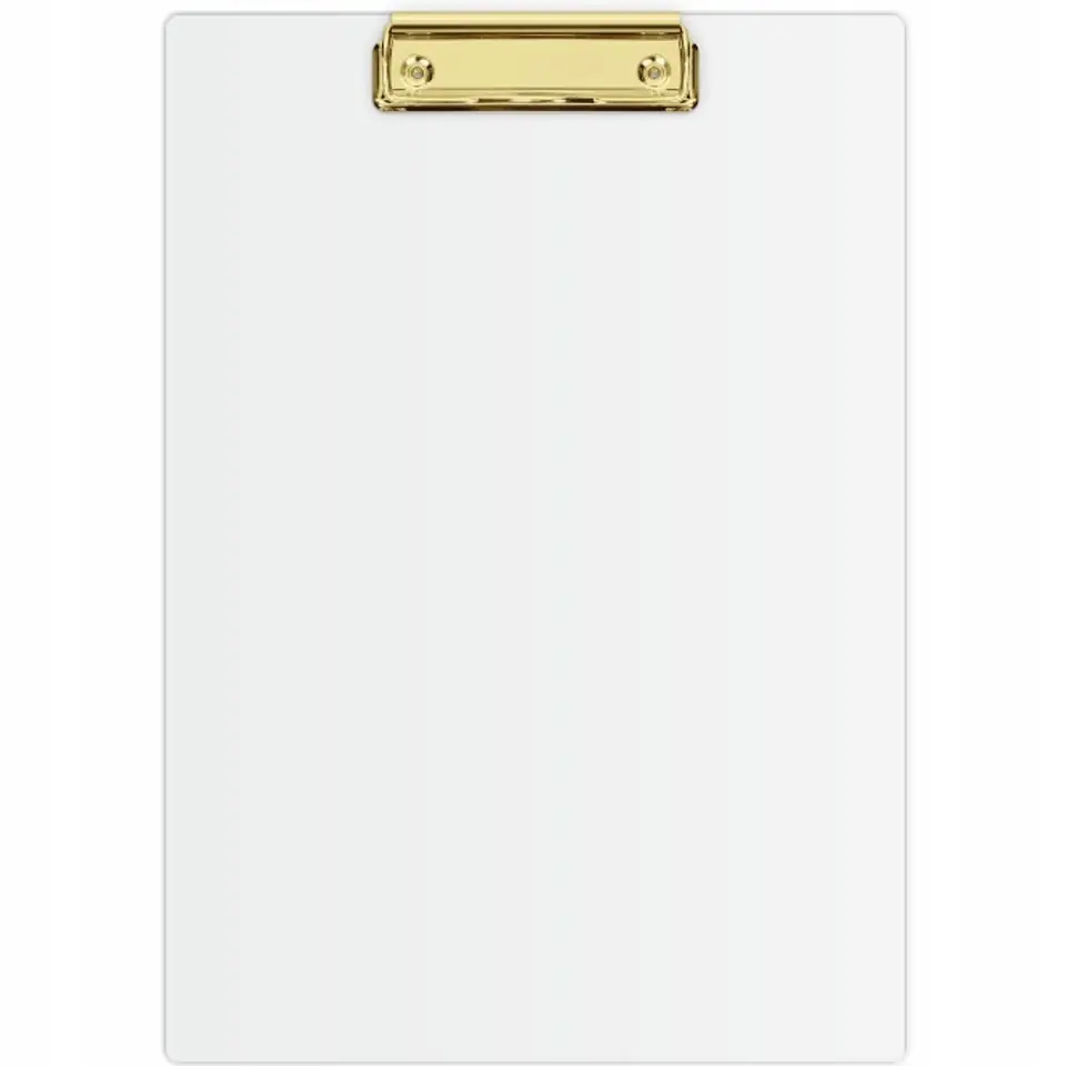 Deska z klipem Clipboard A4 biała (złoty mechanizm) KHG-01-10 BIURFOL