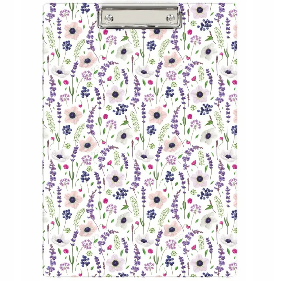 Deska z klipem Clipboard A4 nadruk Kwiaty KHN-01-32 BIURFOL