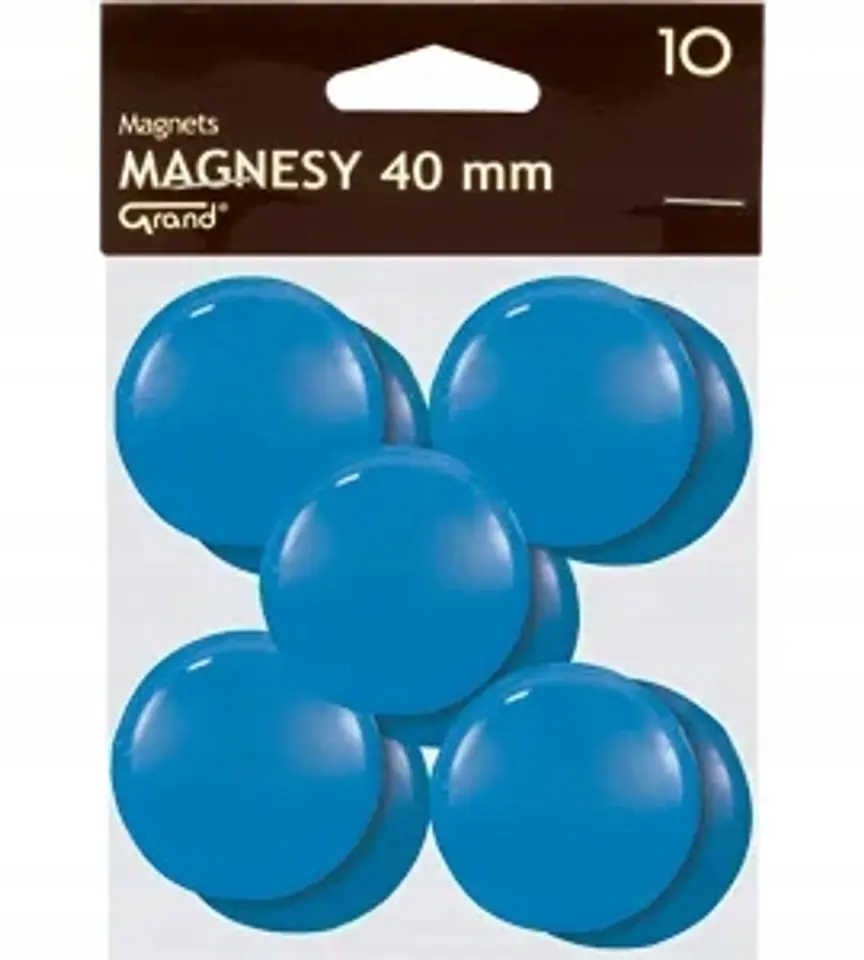 Magnesy 40mm niebieskie (10szt.) 130-1702 GRAND