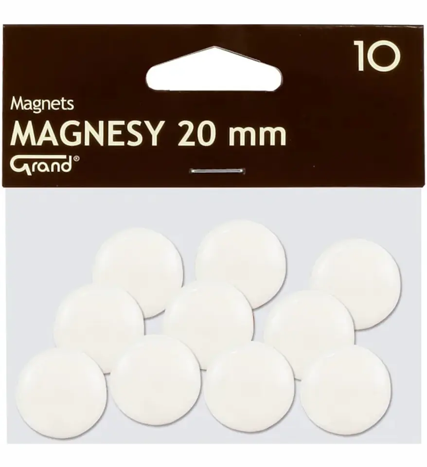 Magnesy 20mm GRAND białe (10szt.) 130-1689 GRAND