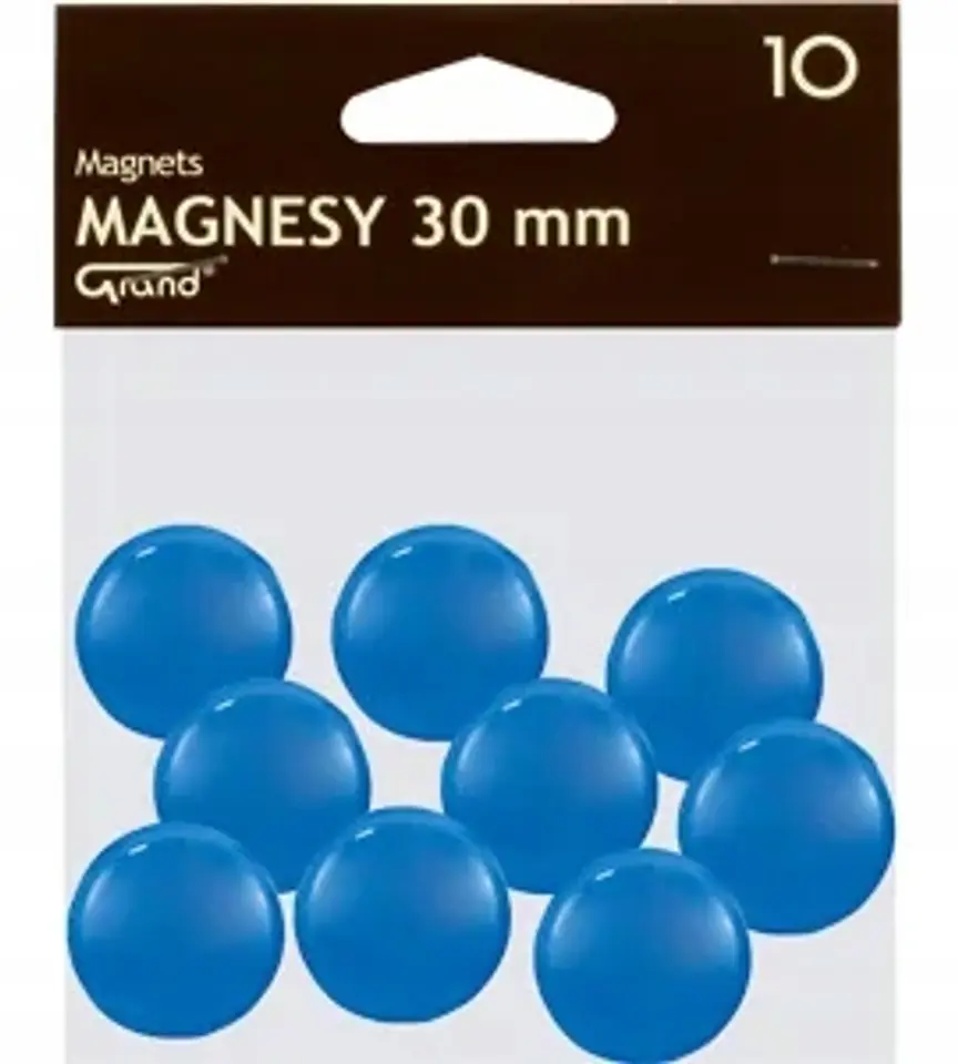 Magnesy 30mm niebieskie (10szt.) 130-1696 GRAND