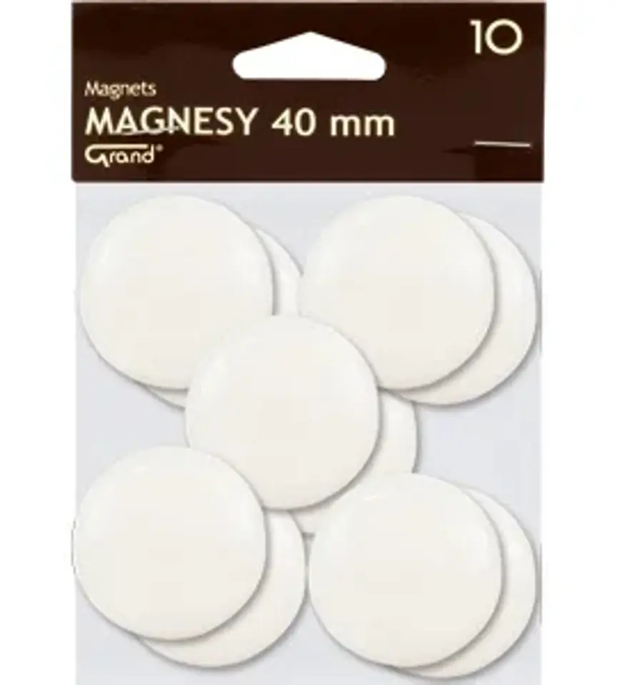 Magnesy 40mm białe (10szt.) 130-1699 GRAND