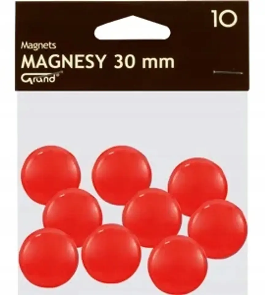 Magnesy 30mm GRAND czerwone (10szt.) 130-1695 GRAND