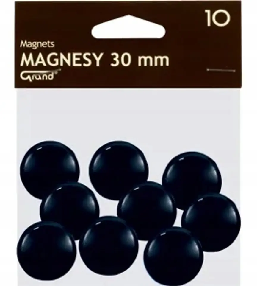 Magnesy 30mm GRAND czarne (10szt.) 130-1694 GRAND