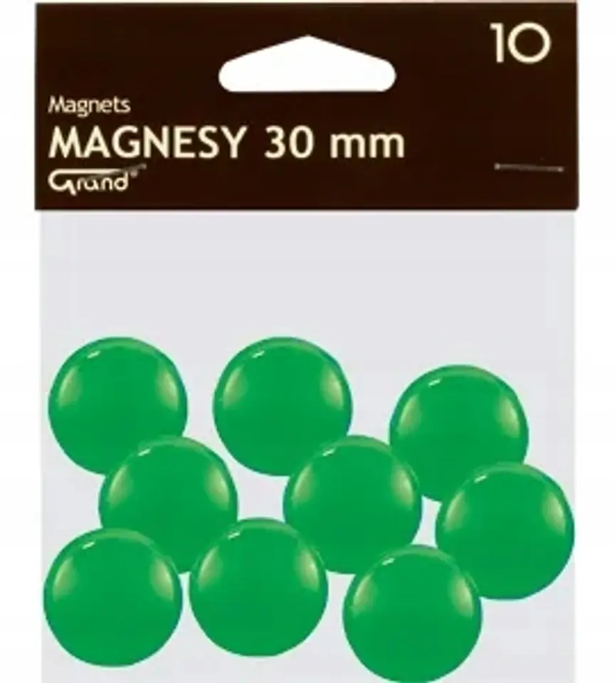 Magnesy 30mm GRAND zielone (10szt.) 130-1697 GRAND