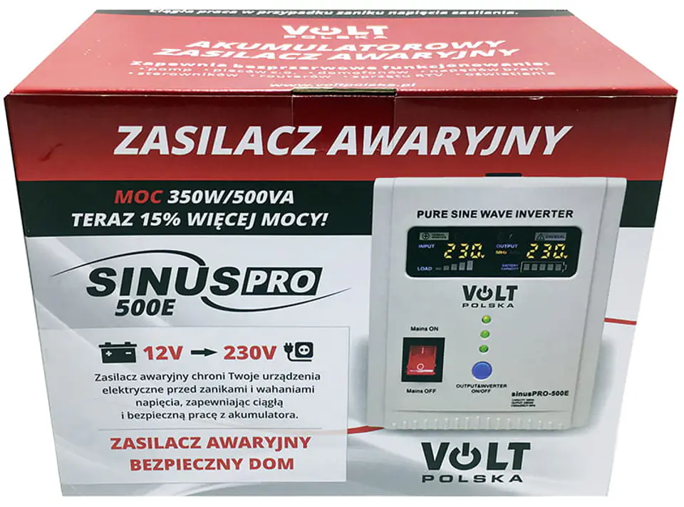 Volt SinusPRO-500E w opakowaniu producenta