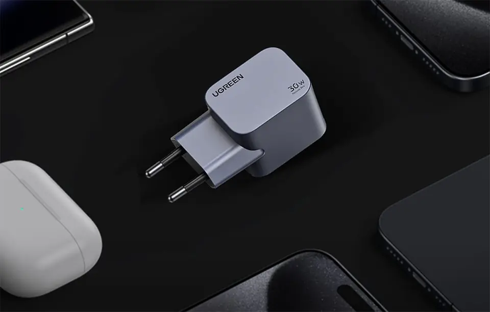 Ładowarka sieciowa Ugreen Nexode Pro 30W, USB-C (szara)