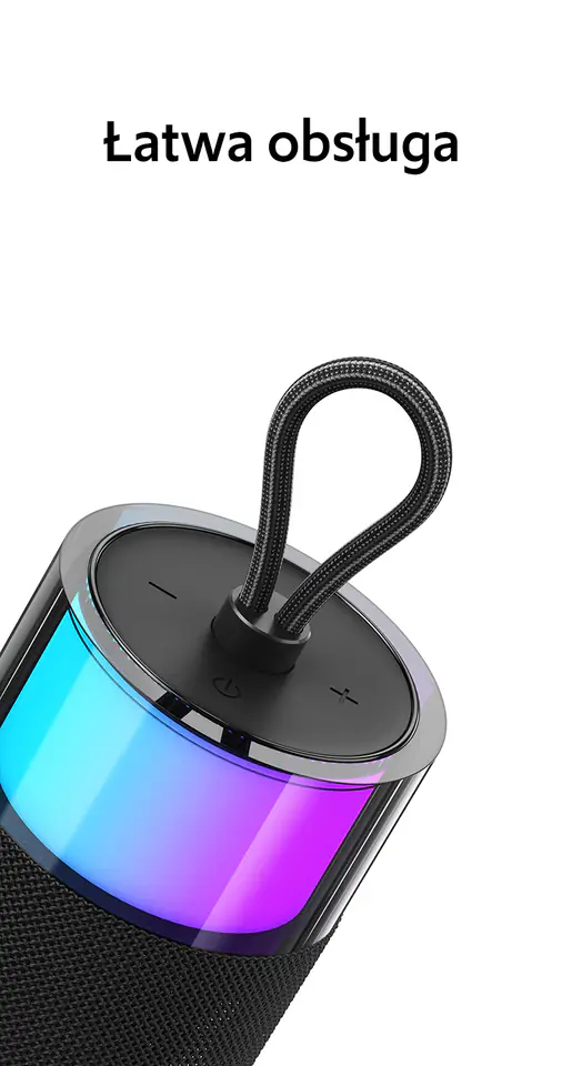 USAMS Głośnik Bluetooth 5.3 YIN Seriesczarny/black YX12YX01 (US-YX012)
