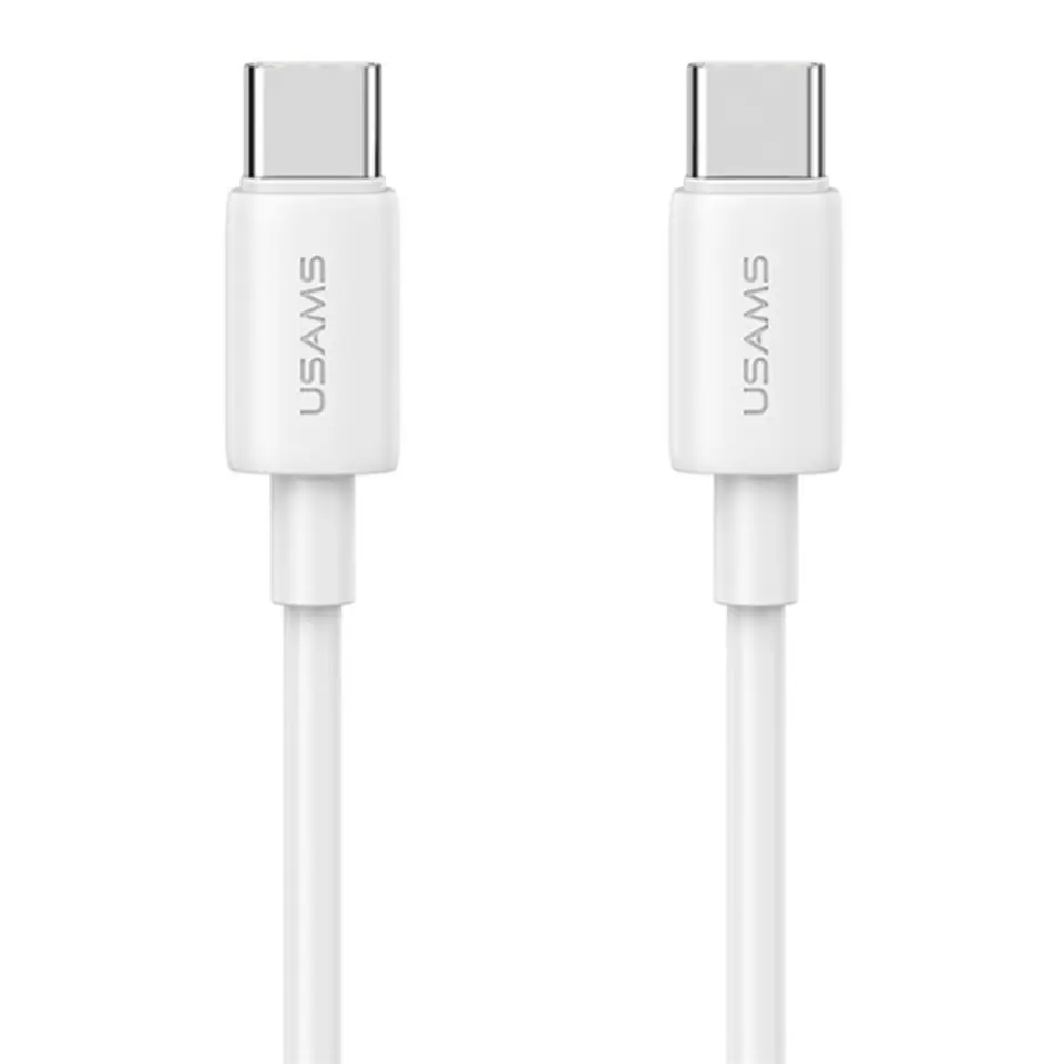 USAMS Ład. siec. 1xUSB-C T65 PD20W PD Fast Charging US-CC226 + kabel USB-C/USB-C US-SJ711 60W biały/white Yi Series OYXLTZ01