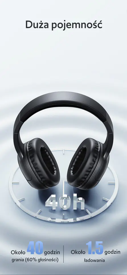 USAMS Słuchawki Bluetooth 5.3 nauszne Yun Series beżowy/beige TDLYEJYX02 (USAMS-YG23)
