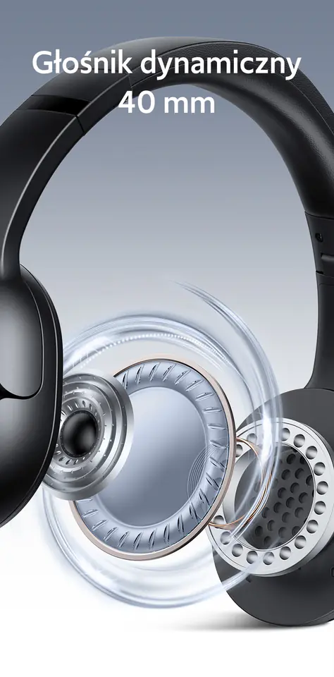 USAMS Słuchawki Bluetooth 5.3 nauszneYun Series beżowy/beige TDLYEJYX02 (USAMS-YG23)