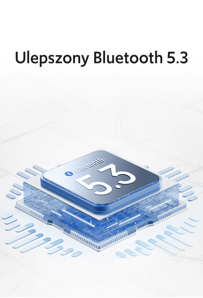 USAMS Słuchawki Bluetooth 5.3 TWS ID Series bezprzewodowe biały/white BHUID02 (ID25)