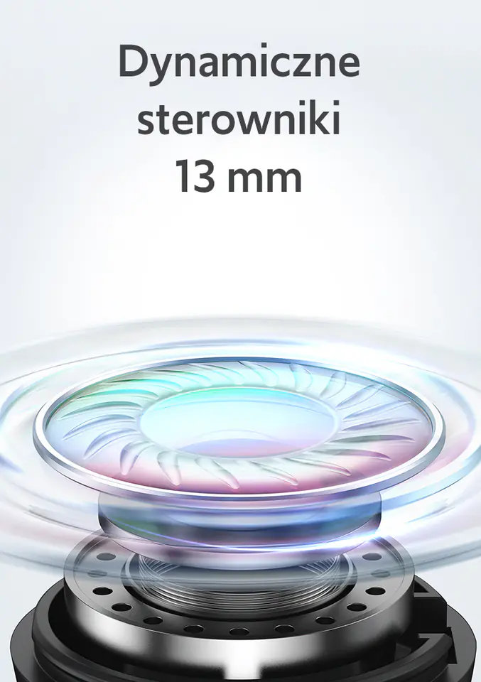 USAMS Słuchawki Bluetooth 5.3 TWS Rhymbo Series bezprzewodowe fioletowy/purple BHUYO04 (US-YO17)