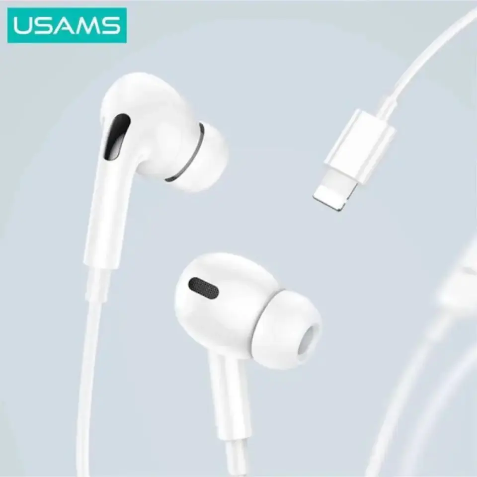 USAMS Słuchawki stereo EP-41 MAXlightning biały/white SJ621MHS01 (US-SJ621)