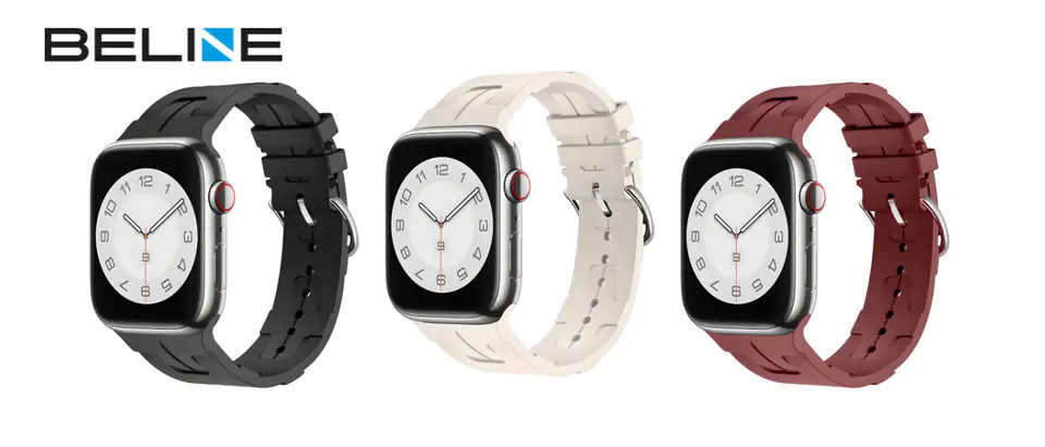 Beline pasek Apple Watch Silicone Ultra42/44/45/49mm beżowy/starlight box