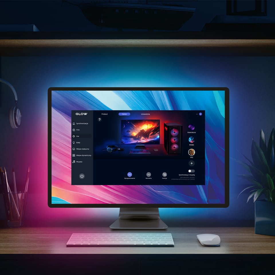 Dodatkowy ambilight do monitora 27 cali