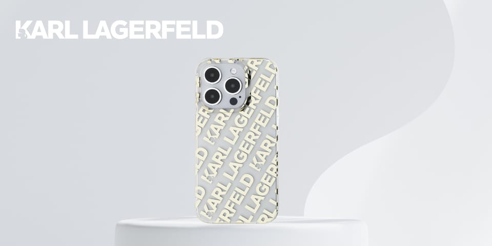 Karl Lagerfeld KLHCP15XHKFOEMD iPhone 15 Pro Max 6.7" złoty/gold hardcase IML Fullover  Logo