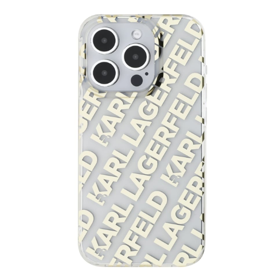 Karl Lagerfeld KLHCP15XHKFOEMD iPhone 15 Pro Max 6.7" złoty/gold hardcase IML Fullover  Logo