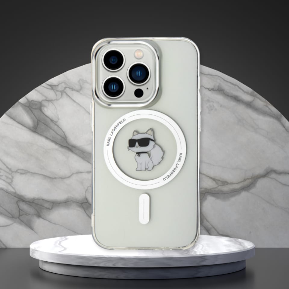 Karl Lagerfeld KLHMP12MHFCCNOT iPhone 12/12 Pro 6.1" przezroczysty/transparent hardcase IML Choupette MagSafe