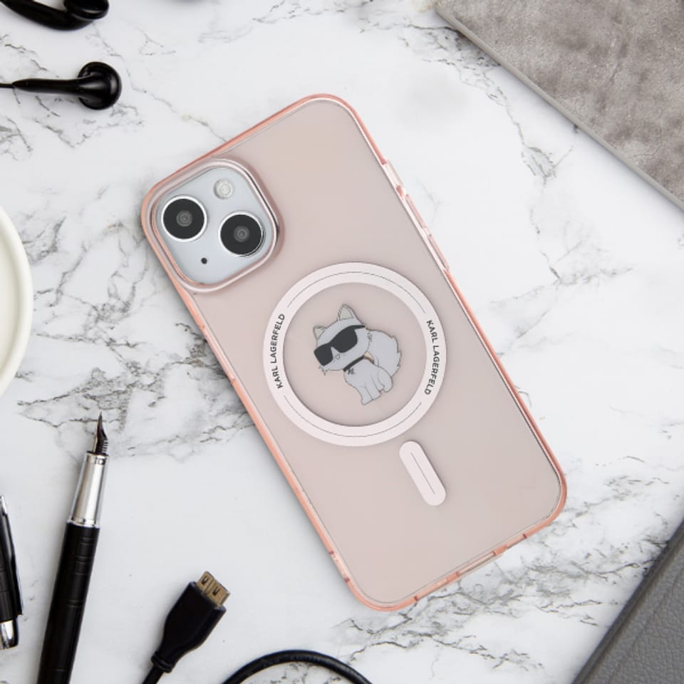 Karl Lagerfeld KLHMP12MHFCCNOT iPhone 12/12 Pro 6.1" przezroczysty/transparent hardcase IML Choupette MagSafe