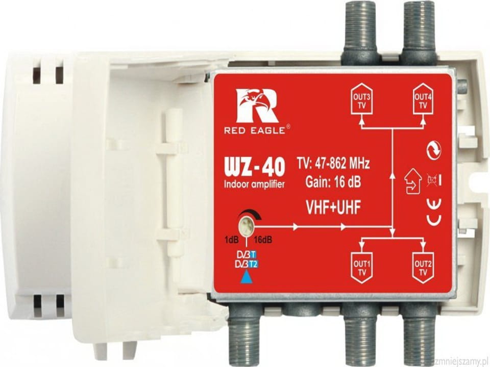 Wzmacniacz DVB-T2 WZ-40 Red Eagle