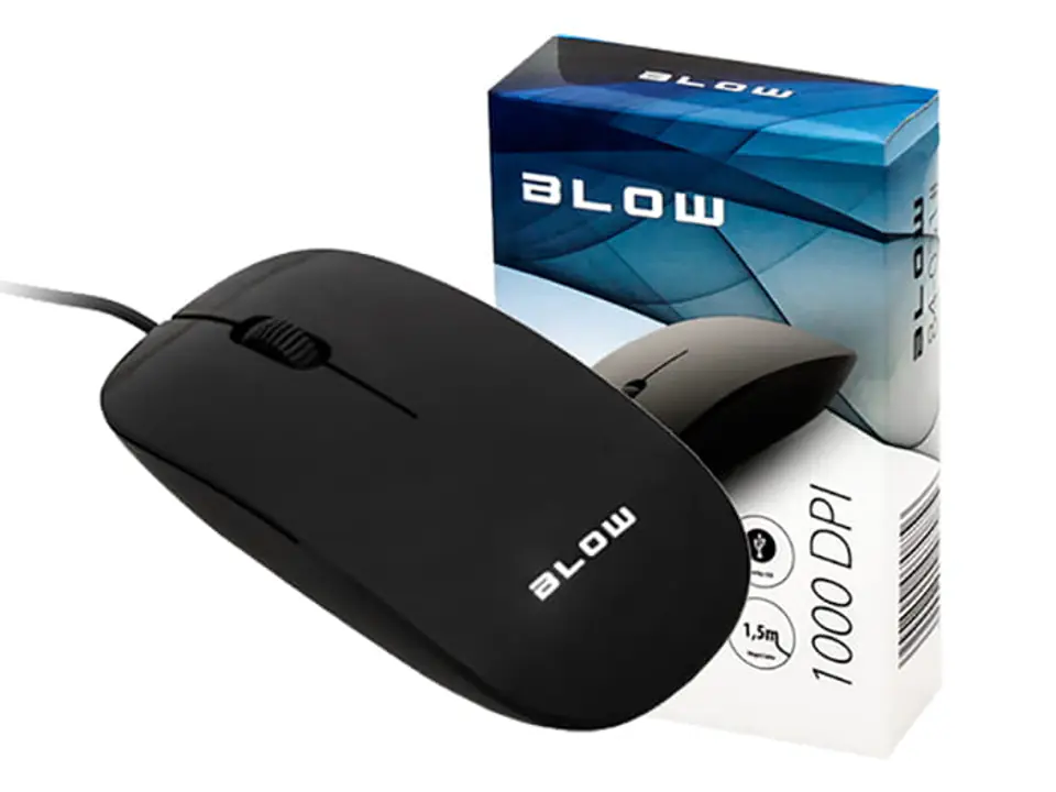 Przewodowa mysz optyczna BLOW MP-30 w kolorze czarnym