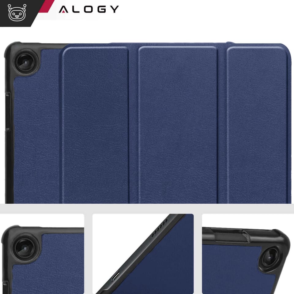 Etui na tablet Lenovo Tab M10 3gen 3 GEN 10.1 2022 TB328FU TB328XU obudowa Case Alogy Book Cover Granatowy