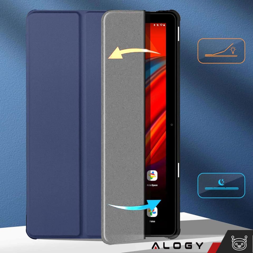 Etui na tablet Lenovo Tab M10 3gen 3 GEN 10.1 2022 TB328FU TB328XU obudowa Case Alogy Book Cover Czarne