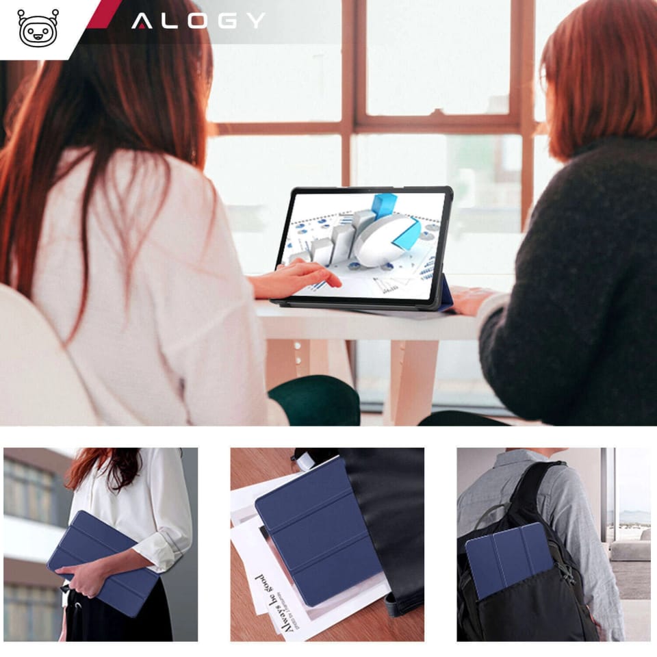 Etui na tablet Lenovo Tab M10 3gen 3 GEN 10.1 2022 TB328FU TB328XU obudowa Case Alogy Book Cover Czarne