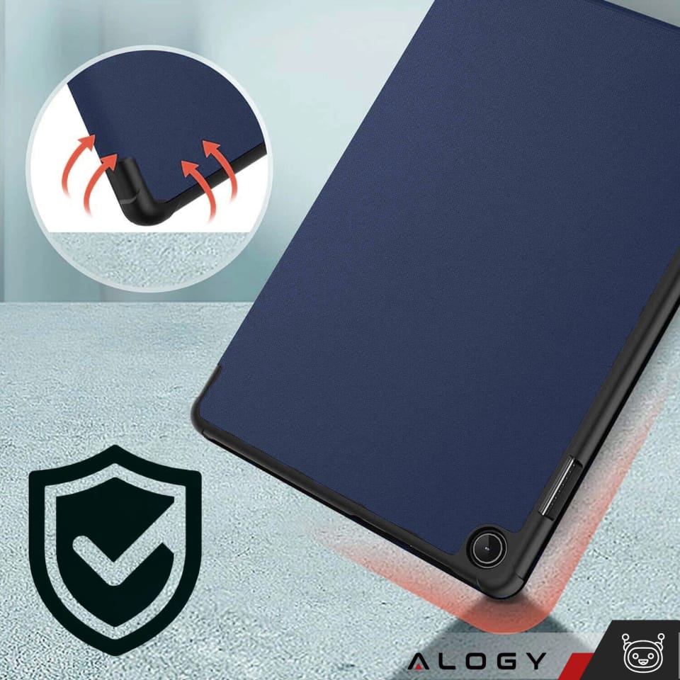 Etui na tablet Lenovo Tab M10 3gen 3 GEN 10.1 2022 TB328FU TB328XU obudowa Case Alogy Book Cover Czarne