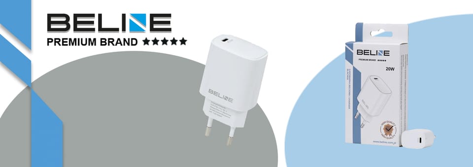 Beline Ład. siec. 1x USB-C 20W biała /white (only head) PD 3.0  BLNCW20