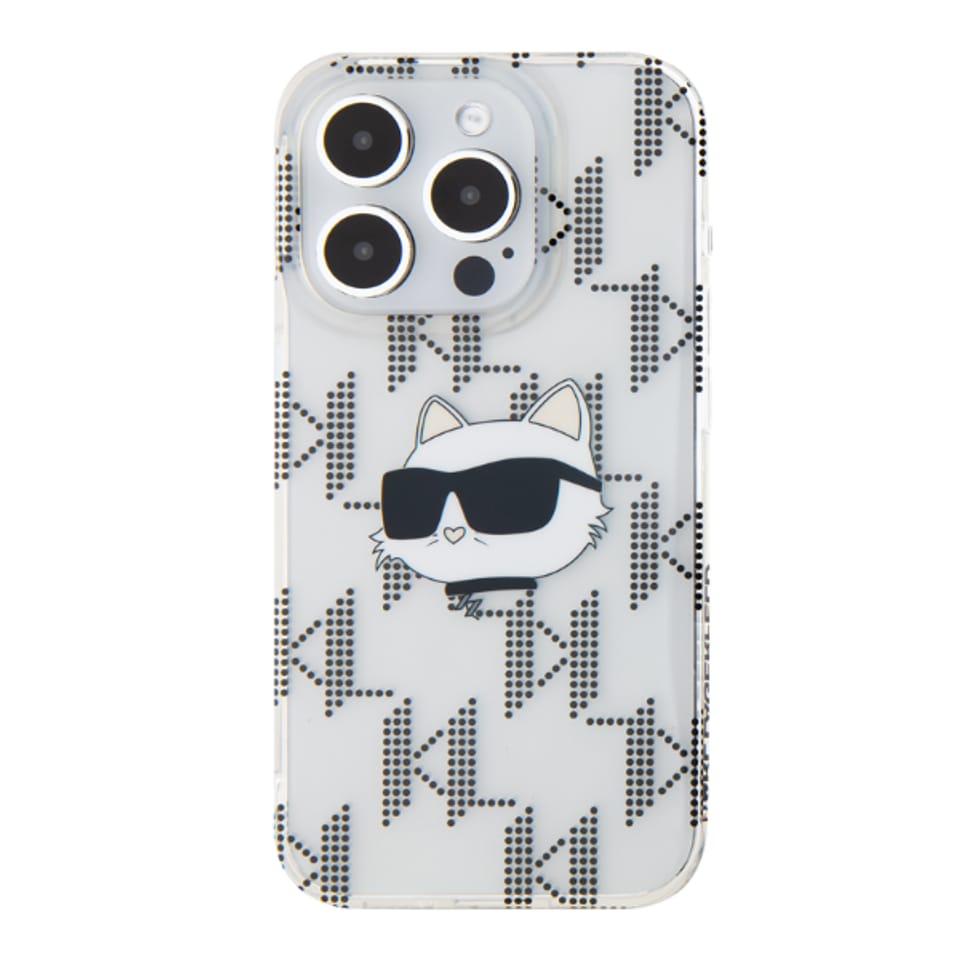 Karl Lagerfeld KLHCP16LHKLPCHT iPhone 16 Pro 6.3" przezroczysty/transparent hardcase IML Choupette Head Electroplated