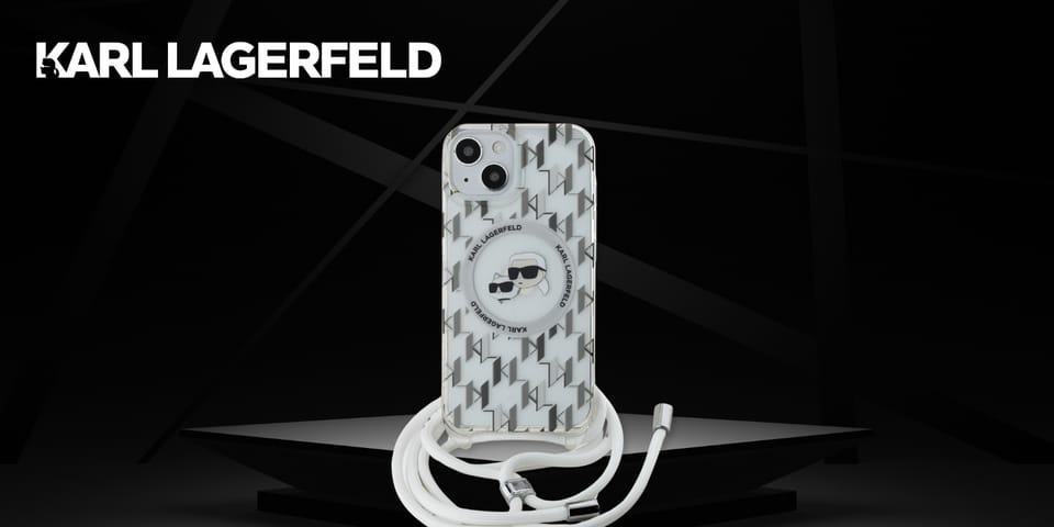 Karl Lagerfeld KLHMP15LHCKCKLCP iPhone 15 Pro 6.1" różowy/pink hardcase IML Crossbody Monogram Karl & Choupette Head MagSafe